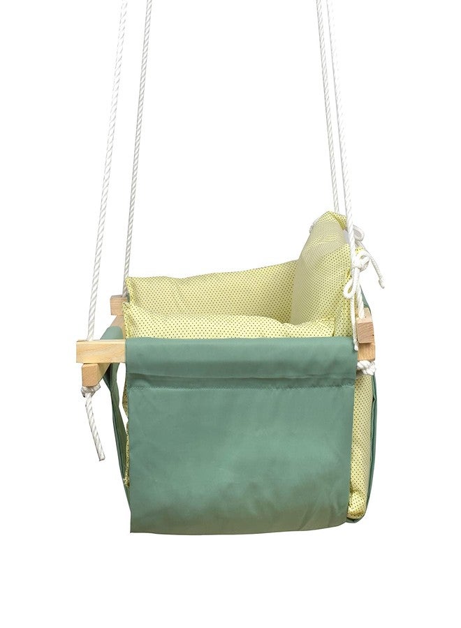 DARKZONE Swing for Kids | Jhula for Kids/Baby | Baby Swing Hanging Indoor Outdoor | Baby Garden Swing with 2 Pillows (6 Months to 4 Years, Up to 20 Kg, G Yellow) - Image 4